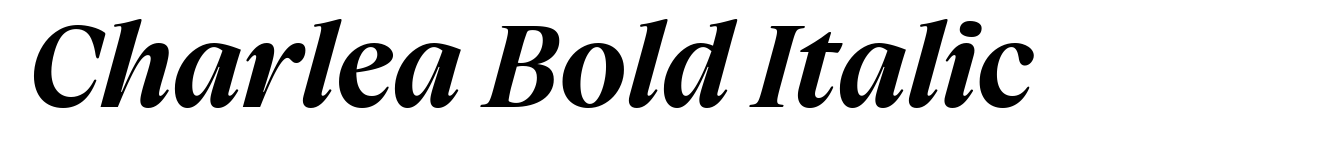 Charlea Bold Italic